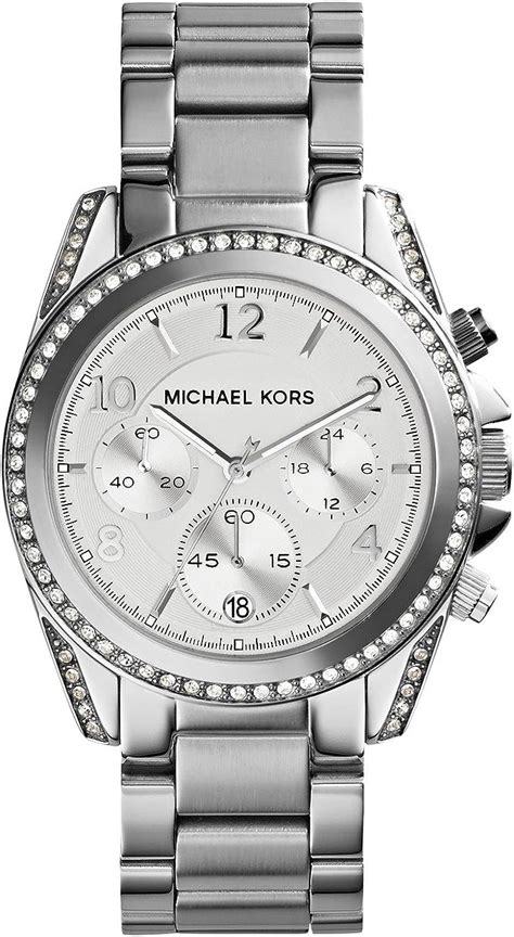 michael kors silver watch amazon|Michael Kors blair watch silver.